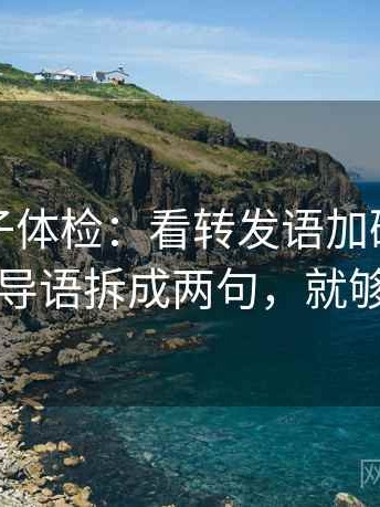 推特句子体检：看转发语加码吗，做把导语拆成两句，就够了