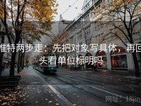 推特两步走：先把对象写具体，再回头看单位标明吗