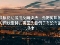 读樱花动漫用反向读法：先把剪辑按时间线重排，再回头看例子有没有当规律